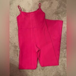 RARE HOT PINK ARTIZIA WILFRED FREE FLARED JUMPSUIT